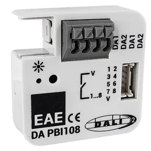 PBI108 ► Moduł wejść binarnych DALI-2 do standardowych przycisków i przełączników