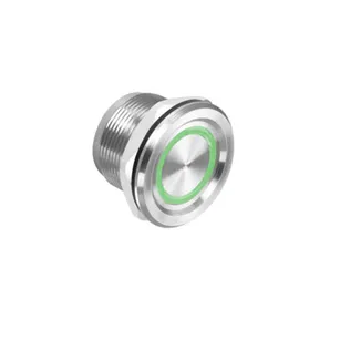 PX-34 ► Przycisk piezoelektryczny wandaloodporny, ring LED, srebrny