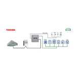 INKNXTOS001R000 ► interfejs KNX - klimatyzator TOSHIBA, seria VRF, Digital Inverter, 4 wejścia binarne - 3