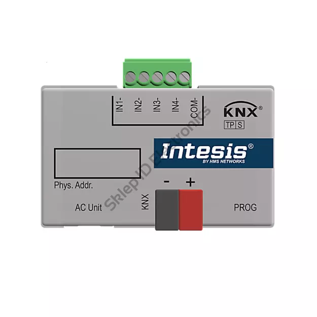 INKNXMIT001I100 ► interfejs KNX - Mitsubishi Electric domowe, Mr.Slim i City Multi systemy klimatyzacji, ETS, 1:1 jednostka wewnętrzna, 4 wejścia binarne