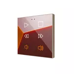 Flat RGB 1/2/4/6/8 ► przycisk dotykowy pojemnościowy i sterownik KNX z termostatem, 1/2/4/6 przycisków - 3