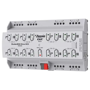 ShutterBOX Drive 8CH ► moduł aktorów KNX - 8-kanałowy z automat. pomiarem czasu ruchu i KNX Secure