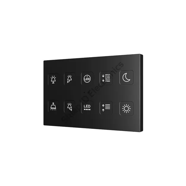 Tecla XL  ► przycisk dotykowy pojemnościowy KNX, Tecla XL 4,6,8 lub 10 przycisków