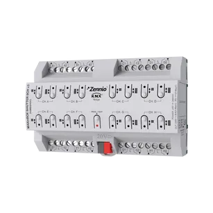 MAXinBOX SHUTTER 8CH v3 ► moduł aktorów KNX - 16 wyjść przekaźnikowych / 8 wyjścia żaluzjowe 16A, KNX Secure