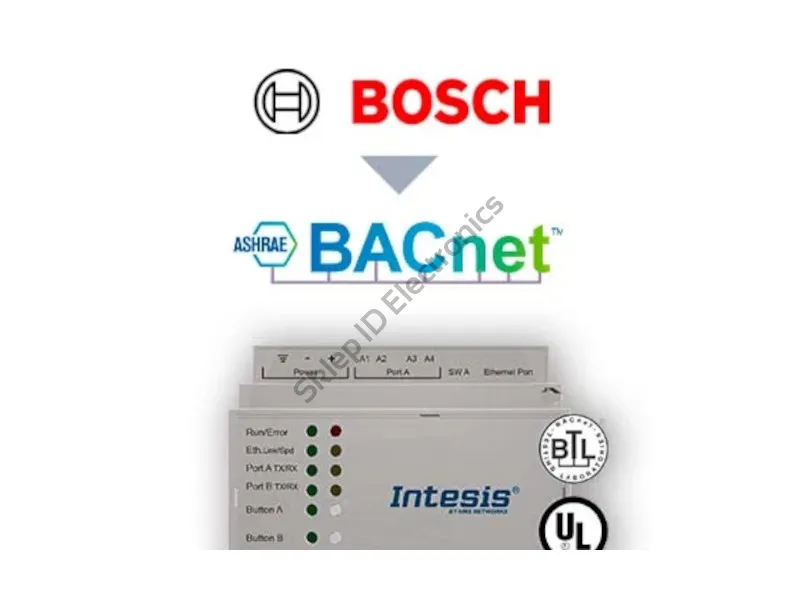INBACACA004I000  ► interfejs BACnet IP i MSTP Server - Bosch Comercial & VRF systemy klimatyzacji, MAPS, 1:4 jednostki wewnętrzne