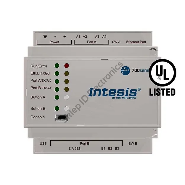 IN7004851K20000 ► Intesis Protocol Translator z obsługą portu szeregowego i IP (Bacnet i Modbus), 1200 punktów