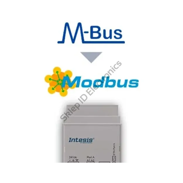 INMBSMEB0500100 ► interfejs MODBUS Server TCP - M-BUS, 50 liczników, wbudowany konwerter poziomów