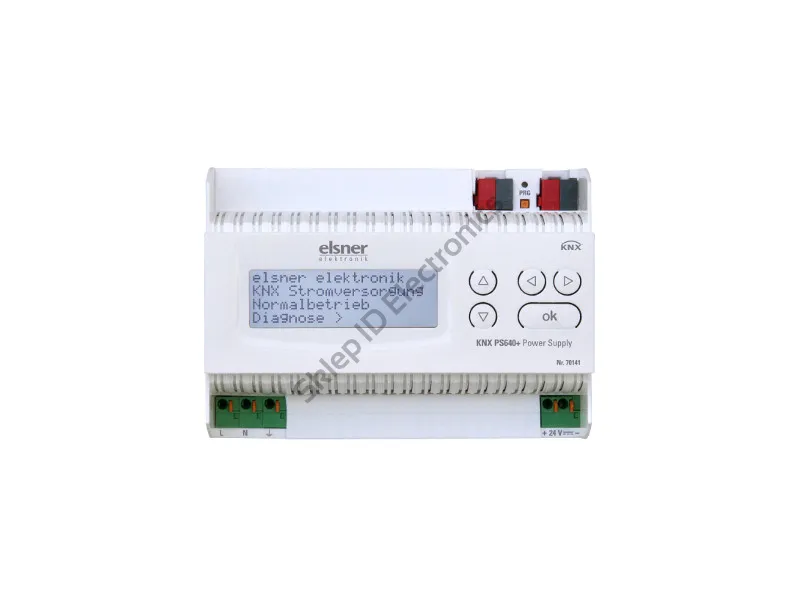 KNX PS640+ ► zasilacz magistrali KNX 640 mA + wyświetlacz LCD + sterowanie z magistrali