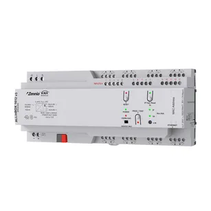 ALLinBOX 1612 v3 ► moduł wielofunkcyjny KNX: 16 wyjść 16A + 12 wejść analogowo-binarnych + zasilacz KNX 640mA + interfejs KNX IP
