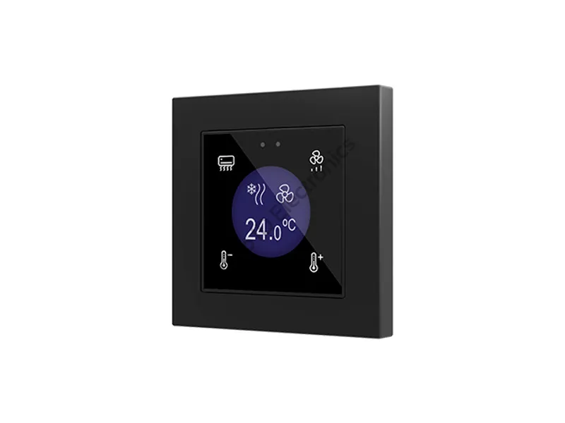 FLAT 55 Display v2 ► przycisk dotykowy pojemnościowy KNX, płaski FLAT 55 Display, z wyświetlaczem, 4 przyciski, (bez ramki)