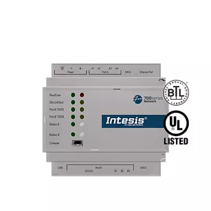 IN7004851000000 ► Intesis Protocol Translator z obsługą portu szeregowego i IP (Bacnet i Modbus), 100 punktów