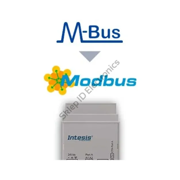INMBSMEB0200100 ► interfejs MODBUS Server TCP - M-BUS, 20 liczników, wbudowany konwerter poziomów