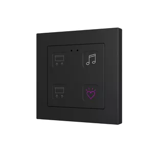 Tecla RGB 55 X1/X2/X4/X6 ► przycisk dotykowy pojemnościowy i sterownik KNX z termostatem, 1/2/4/6 przycisków, (bez ramki)