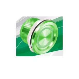 PX-33 ► Przycisk piezoelektryczny wandaloodporny, ring LED, zielony, STARSZY MODEL